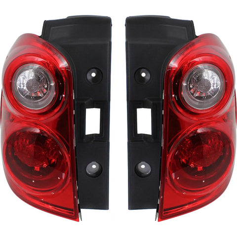 Halogen Tail Light Set For 2010-2015 Chevy Equinox Clear/Red w/ Bulbs 2Pcs CAPA