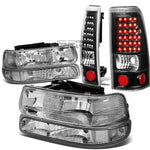 99-02 SILVERADO CHROME HEADLIGHT+CLEA
