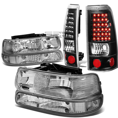 99-02 SILVERADO CHROME HEADLIGHT+CLEA