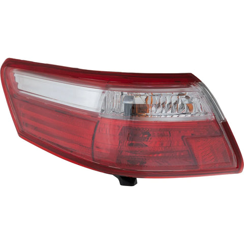 Halogen Tail Light For 2007-29 Toyota Camry USA Built Left Outer Clr/Red w/Bulbs
