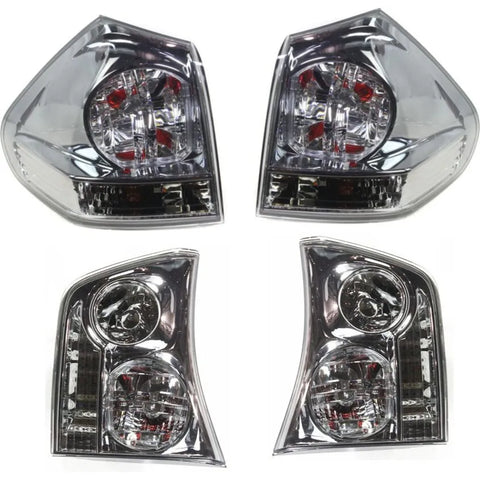 HalogenTail Light Kit For 2004-2006 Lexus RX330 LH & RH w/ Bulb(s) Clear Lens