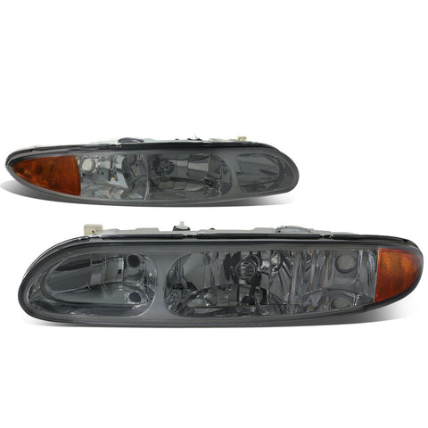 1999-2004 Oldsmobile Alero Pair Smoked Housing Amber Corner Headlight/Lamp