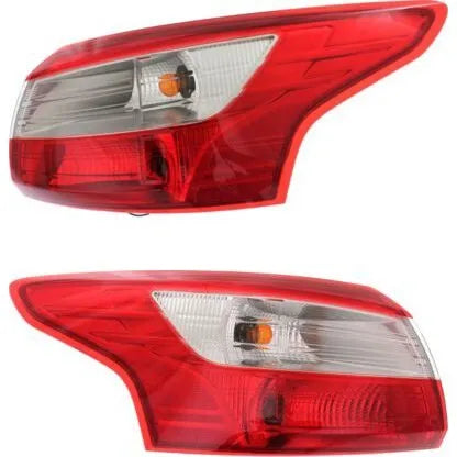 Tail Light For 2012-2014 Ford Focus Set of 2 Driver Passenger Side Outer CAPA