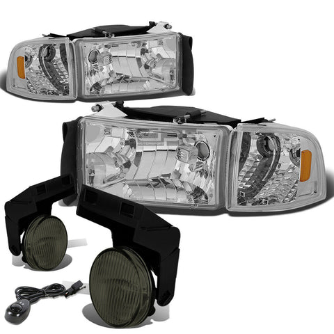 CHROME HEADLIGHT+AMBE