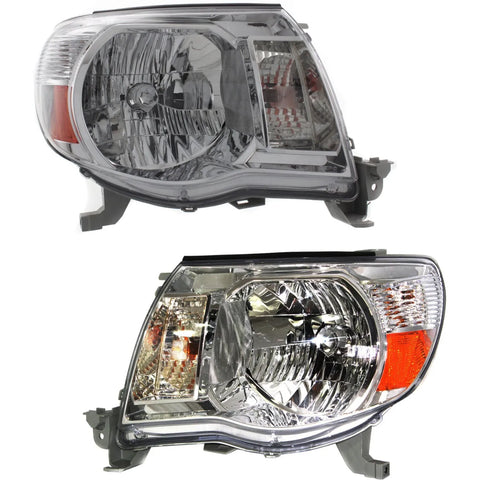 Headlight Set For 2005-2011 Toyota Tacoma Left and Right With Bulb CAPA 2Pc