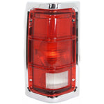 Tail Light for 88-93 Dodge D250 & W250 & D350 Driver Side w/ Chrome Trim
