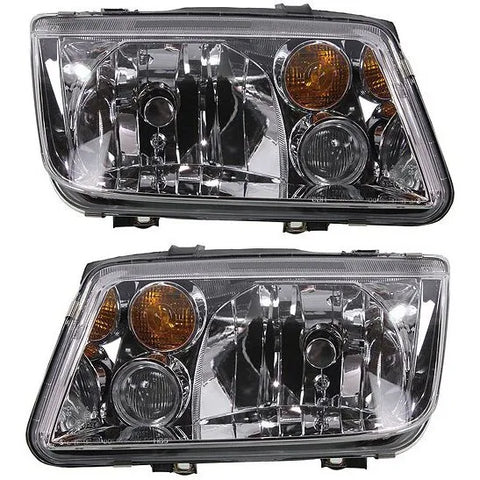 Headlight Set For 2002-2005 Volkswagen Jetta Left and Right With Fog Light 2Pc