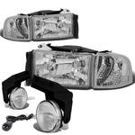 CHROME HEADLIGHT+CLEA