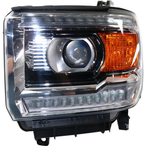 Headlight For 2016-2019 GMC Sierra 2500 HD Driver Side