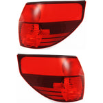Set of 2 Tail Light For 04-2005 Toyota Sienna LE LH & RH Outer Red Lens