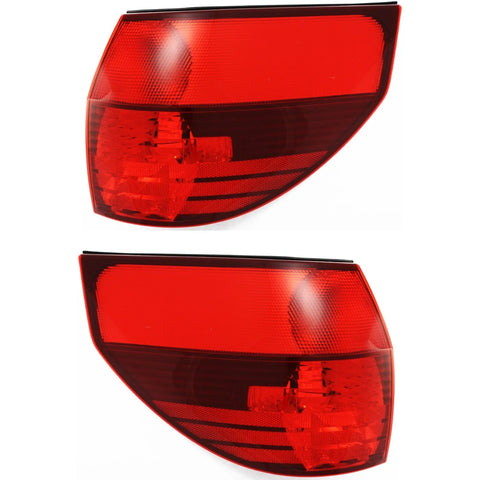 Set of 2 Tail Light For 04-2005 Toyota Sienna LE LH & RH Outer Red Lens