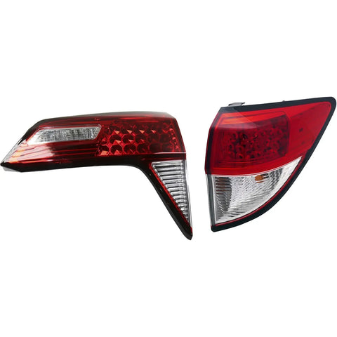 Tail Light Set For 2019-2022 Honda HR-V HR-V RH Inner Outer Clear/Red/LED