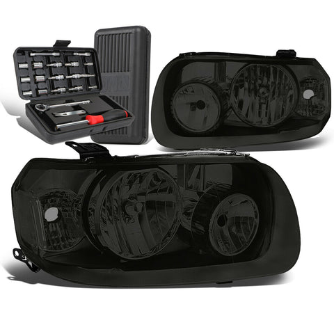 2005-2007 d Escape Pair Smoked/Clear Signal Headlight Head Lamps+Tool Box