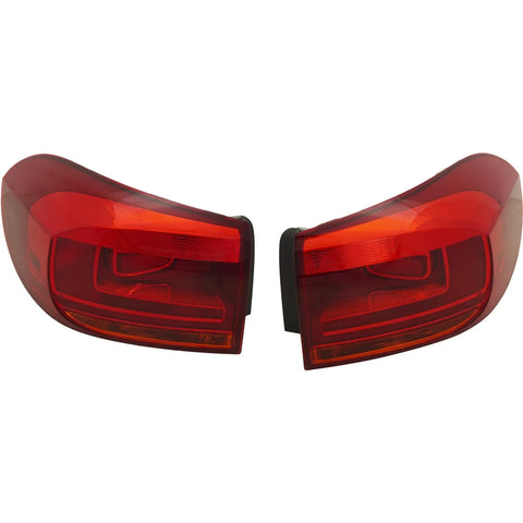 Tail Lights For 2012-17 Volkswagen Tiguan 17-18 Limited L R Outer Red Lens CAPA