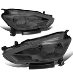 16-18 Nissan Sentra Factory Style Chrome Housing Smoked Lens Headlights Lamp