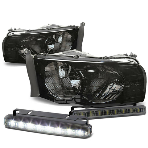 SMOKED HOUSING CLEAR LENS HEADLIGHT+SIGN
