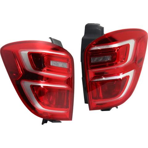Tail Light Set For 2016-2017 Chevrolet Equinox Left and Right Red Lens Halogen