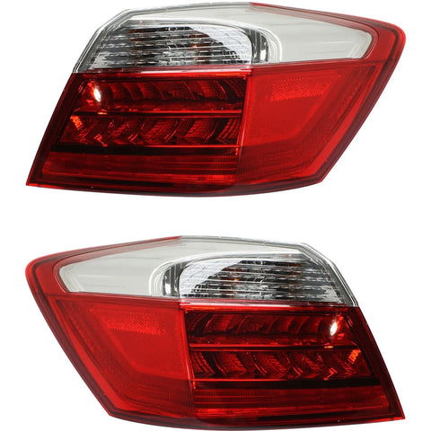 LED Tail Light Left and Right Outer For 13-15 Honda Accord Sedan EX-L Touring