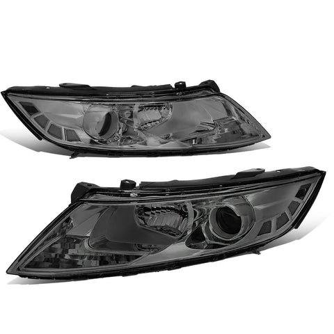 11-13 Optima Factory Style Projector Chrome Housing Smoked Lens Headlights