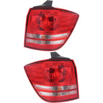Tail Light Set For 2009-2018 Dodge Journey Left & Right Outer Halogen w/Bulb 2Pc