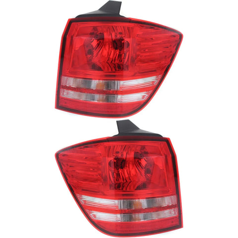 Tail Light Set For 2009-2018 Dodge Journey Left & Right Outer Halogen w/Bulb 2Pc