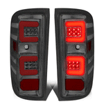 2014-2019 Silverado Sierra 1500 Red LED C-Tube Tail Brake Light Lamps Smoked