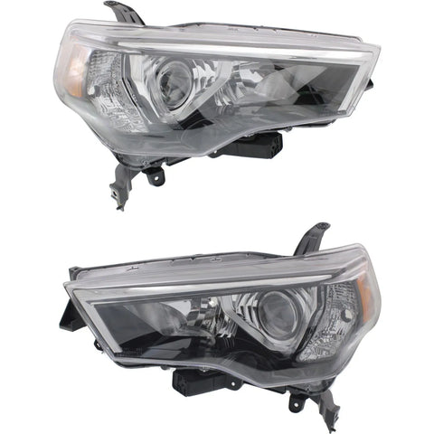 Headlight Set For 2014-20 Toyota 4Runner Driver and Passenger Side CAPA Halogen