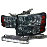 SMOKED HOUSING HEADLIGHT+AMBE