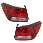 Tail Light Set For 2018-2022 Kia Rio Rio Clear/Red Halogen Assembly