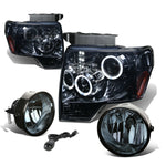 DUAL HALO PROJECTOR+LED SMOKED HEADLIGHT+SIDE