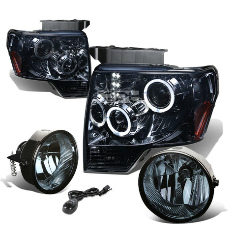 DUAL HALO PROJECTOR+LED SMOKED HEADLIGHT+SIDE