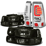 99-02 SILVERADO SMOKED HEADLIGHT+CLEA