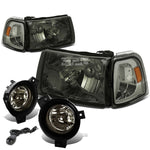 SMOKED HOUSING HEADLIGHT+AMBE