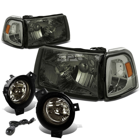 SMOKED HOUSING HEADLIGHT+AMBE