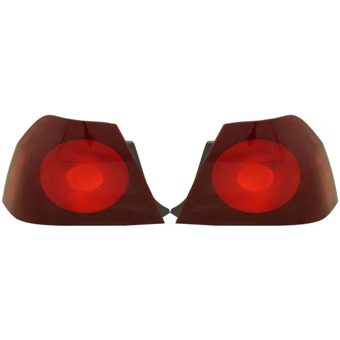 Halogen Tail Light Set For 2000-2004 Chevy Impala Outer Red Lens w/ Bulbs 2Pcs