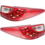 Tail Light Set For 2013 Infiniti JX35 14-15 QX60 LH RH Clear/Red Halogen CAPA