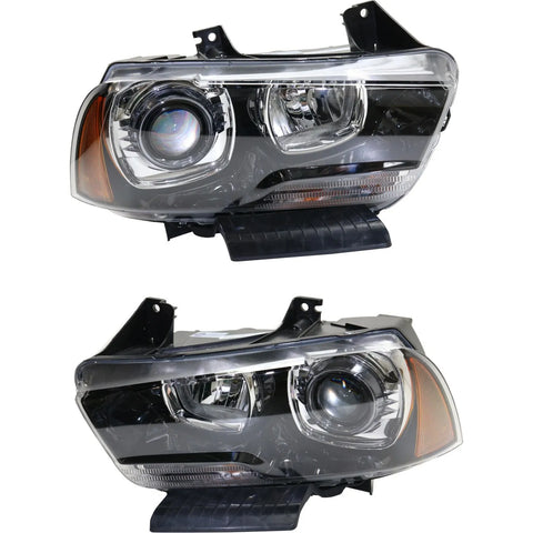 Headlight For 2011-2014 Dodge Charger Pair Driver and Passenger Side