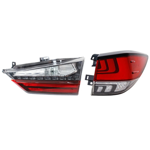Pair Tail Lights Taillights Taillamps Brakelights Set of 2 Passenger Right Side