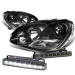 BLACK PROJECTOR HEADLIGHT+BUMP