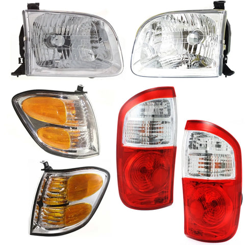 Tail Light Kit For 2004 Toyota Tundra Driver and Passenger Side 4 Speed Auto