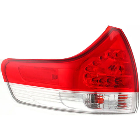 Tail Light For 2011-2014 Toyota Sienna Left Outer Halogen With Bulb