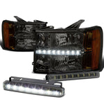 SMOKED CLEAR HEADLIGHT+LED+