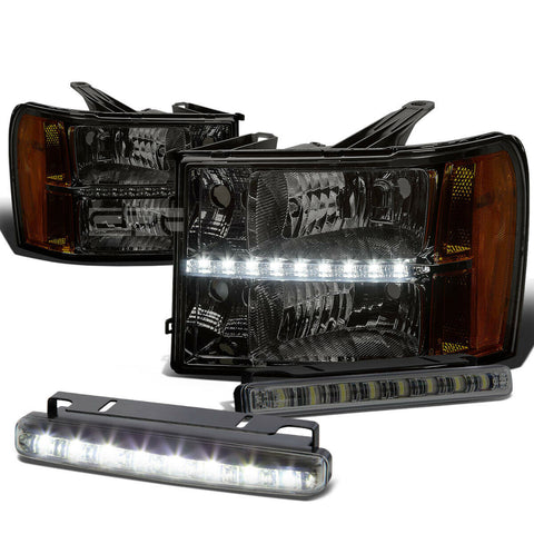 SMOKED CLEAR HEADLIGHT+LED+