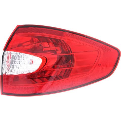 Halogen Tail Light For 2011-2013 Ford Fiesta Sedan Right Outer Clear/Red w/Bulbs