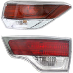 Tail Lights For 2014-2016 Toyota Highlander L/R Inner Outer w/ bulb Halogen CAPA