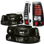 99-02 SILVERADO SMOKED HEADLIGHT+CLEA