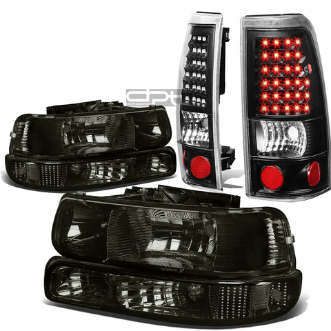 99-02 SILVERADO SMOKED HEADLIGHT+CLEA
