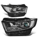 15-18 d Edge OE Style Black Housing Clear Side Projector Headlight Lamps