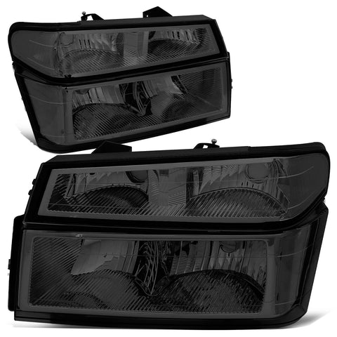 2004-2012 Colorado Canyon Smoked/Clear Corner Headlight Signal Bumper Lamps