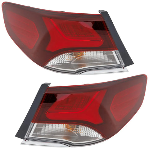 Tail Light Set For 2018-2019 Hyundai Sonata Driver Passenger Outer w/ bulbs LED